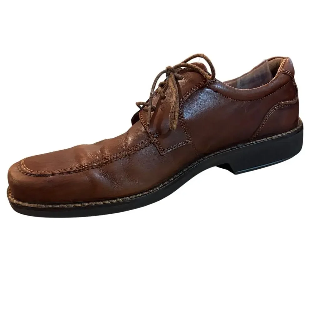 Ecco Brown Leather‎ Men's Oxford Dress Shoes Size 47 US 13